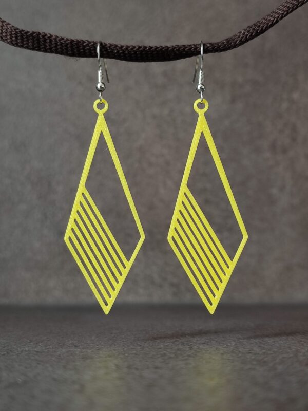 Elegant Linear-Pattern Earrings