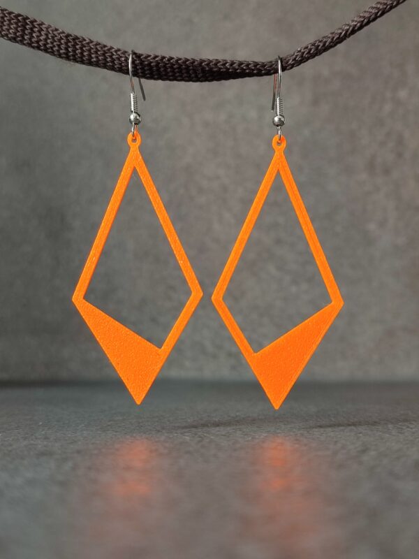 Geometric Diamond-Shaped Earrings