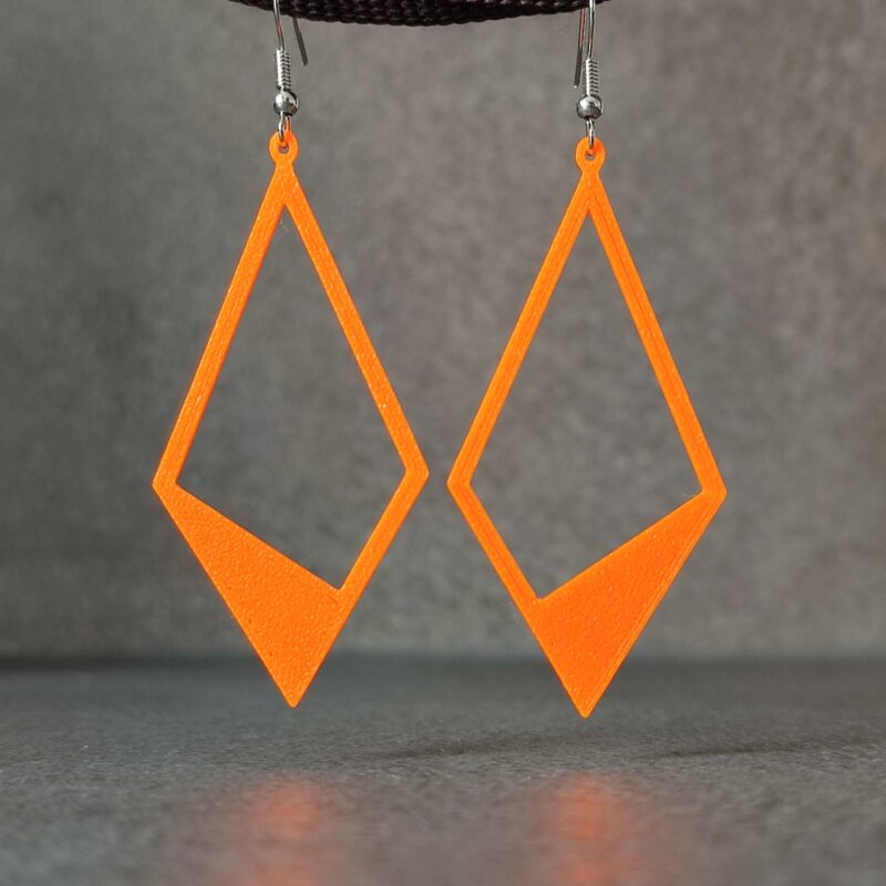 Geometric Diamond-Shaped Earrings