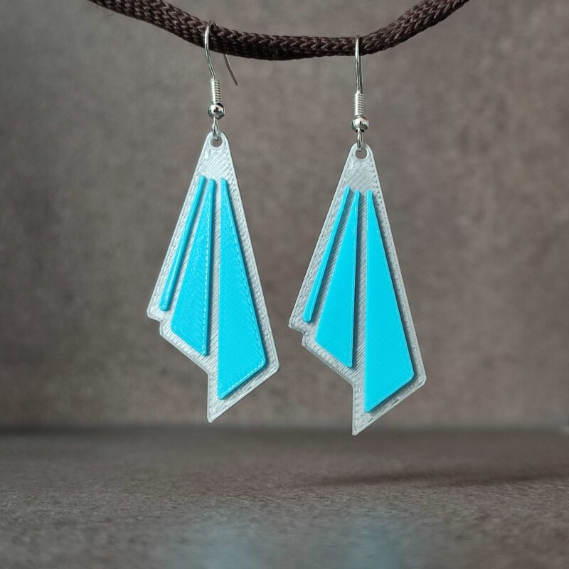 Geometric Layered Earrings