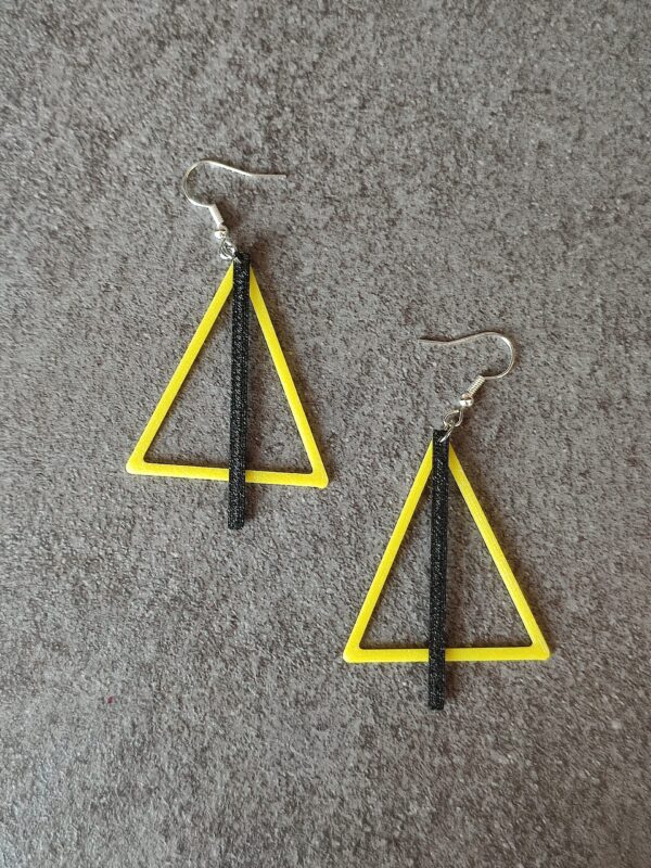 Geometric Triangle Earrings