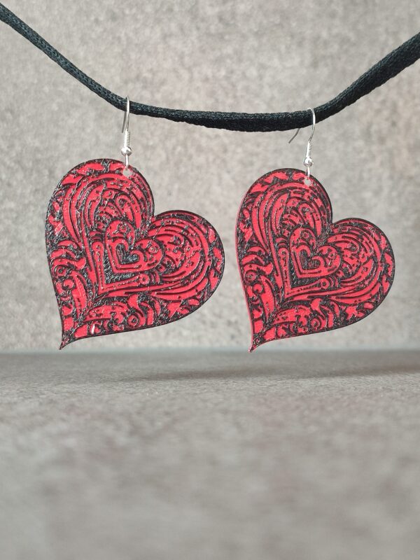 Intricate Heart Earrings