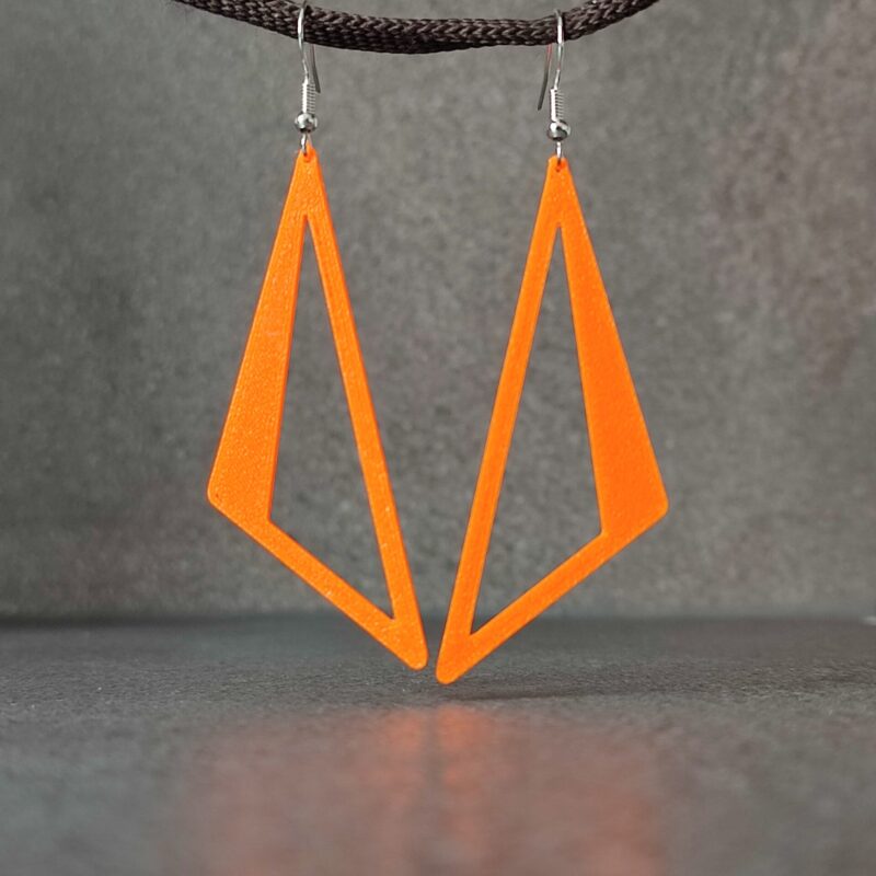 Minimalist Triangle Drop Earrings