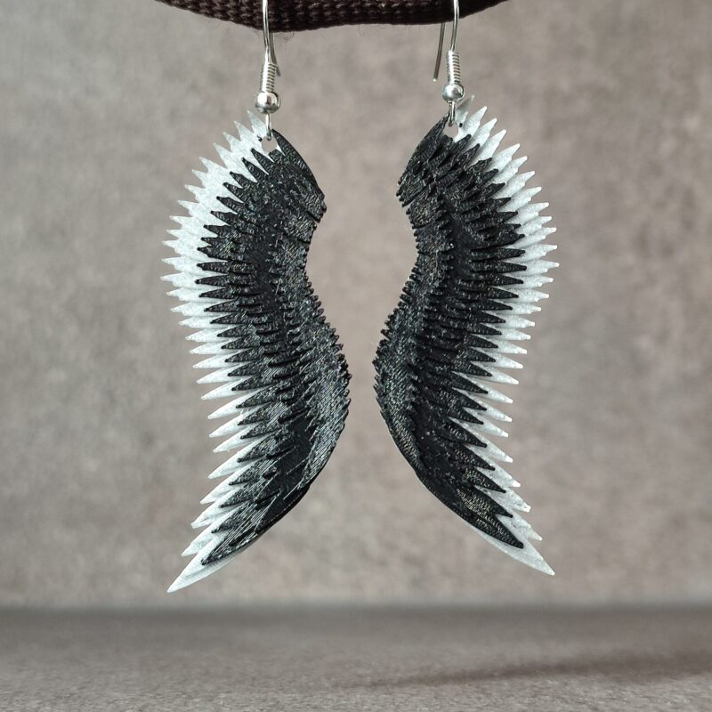 Wing-Shaped Earrings